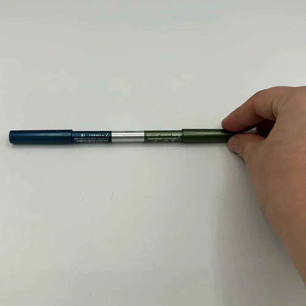 new Formula Z happy stick dual ended eyeliner - sky blue & emerald green
